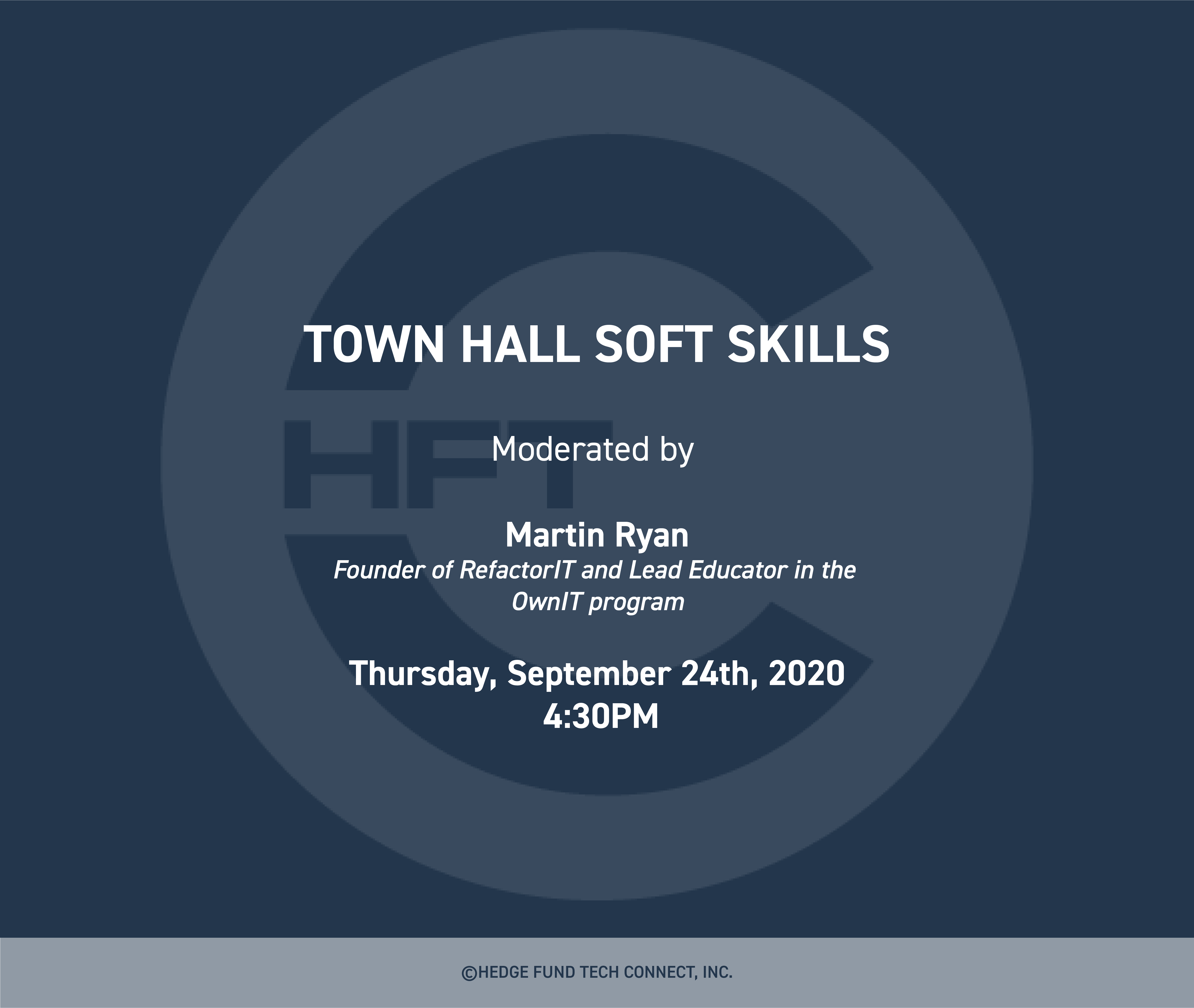 past event, Town Hall Soft Skills 9/24/2020