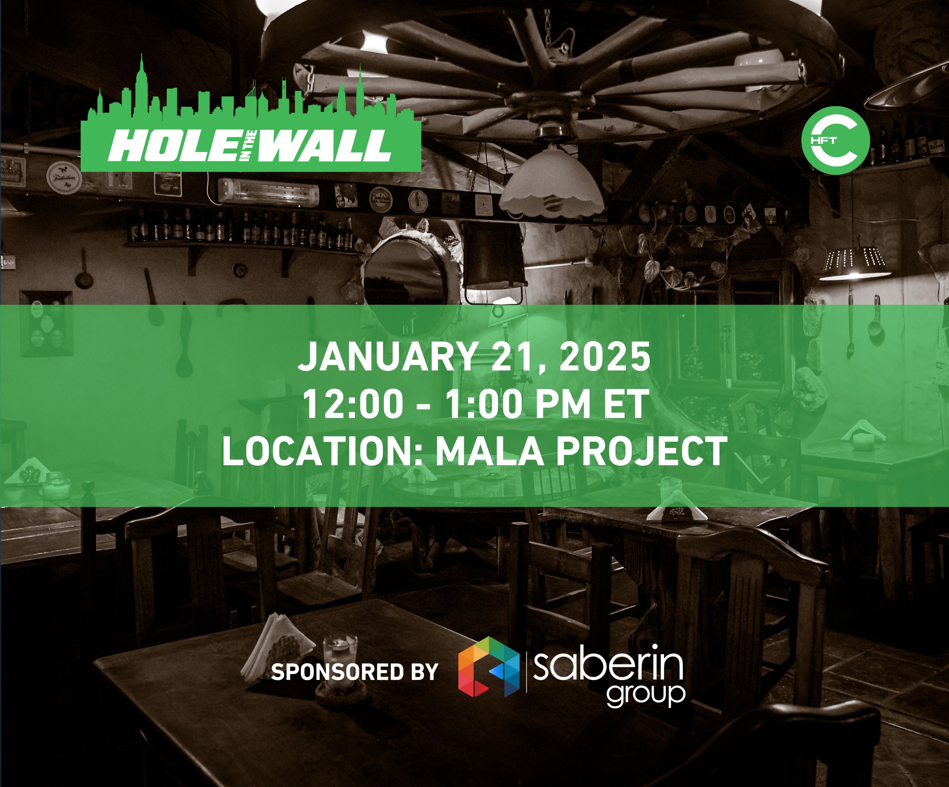 past event, Hole In The Wall Lunch 1/21