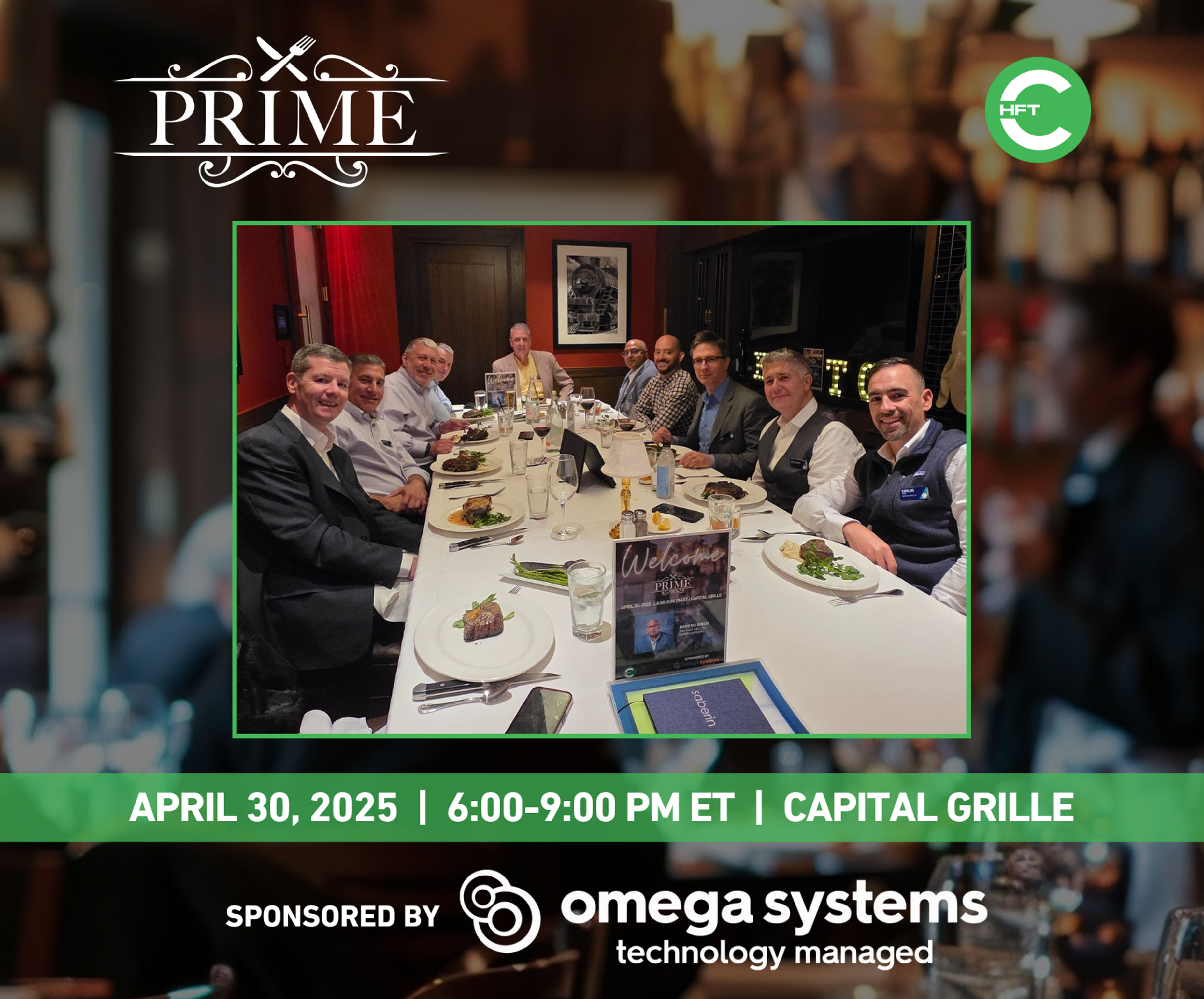 past event, Prime Connections 04/30/2025